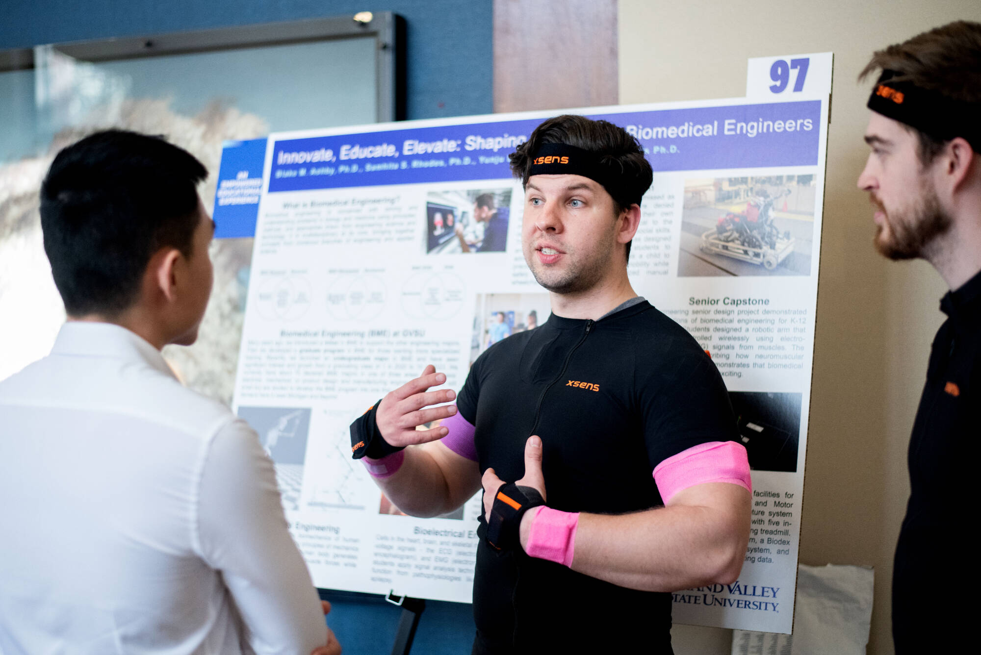 Graduate student presents research in engineering